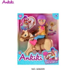 Lalka Ankiki z koniem i akcesoriami
