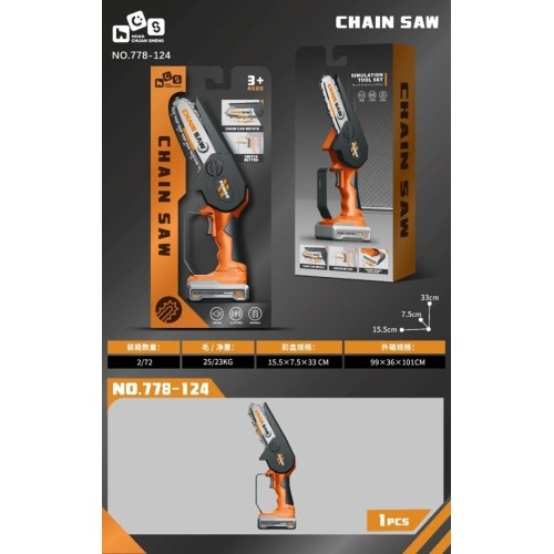 Hand Saw Orange and Black
