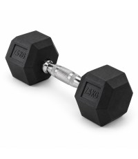 HEX PRO Rubber Dumbbell - 7,5 kg