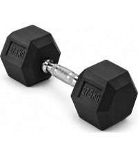HEX PRO Rubber Dumbbell - 30kg