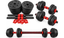Adjustable Dumbbell & Barbell 2-in-1 Set - 30kg
