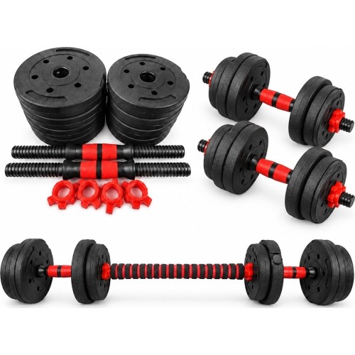 Adjustable Dumbbell & Barbell 2-in-1 Set - 40kg