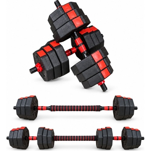 Adjustable HEX Dumbbell & Barbell 2-in-1 Set - 30kg