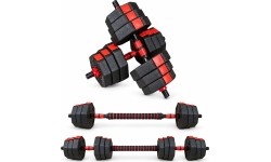 Adjustable HEX Dumbbell & Barbell 2-in-1 Set - 40kg