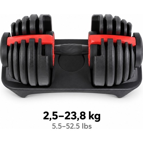 Adjustable Weight Dumbbell - 2,5–23,8 kg