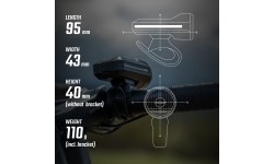 Przednia lampka Sigma Aura 90 USB