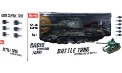 Czołg zabawkowy T-34 kamuflaż, 1:28