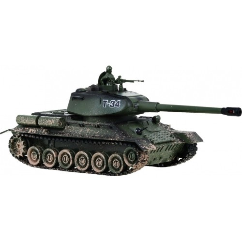 Czołg zabawkowy T-34 kamuflaż, 1:28