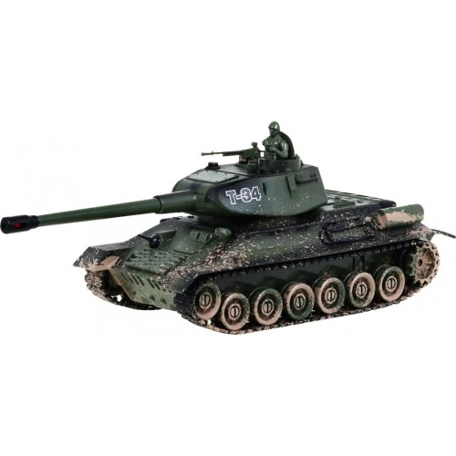 Czołg zabawkowy T-34 kamuflaż, 1:28