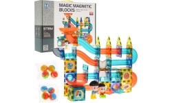 Zestaw klocków magnetycznych, 128 elementów