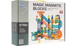 Zestaw klocków magnetycznych, 128 elementów