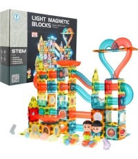 Zestaw klocków magnetycznych, 202 elementy