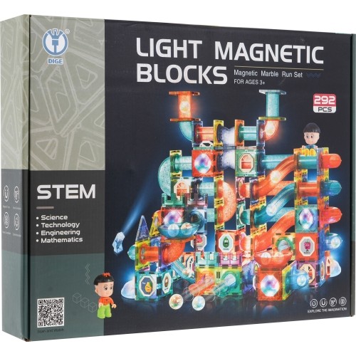 Zestaw klocków magnetycznych, 292 elementy