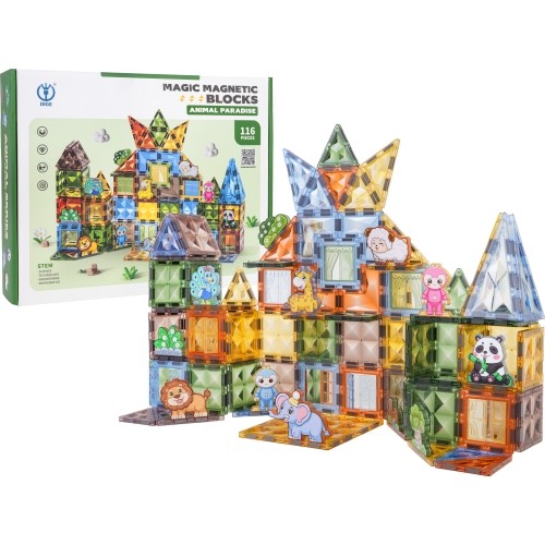 Magnetic Blocks Set 116 pcs.