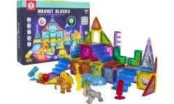 3D ZOO Magnetic Blocks Set 64 pcs.