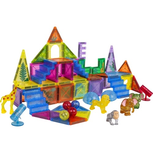 3D ZOO Magnetic Blocks Set 64 pcs.