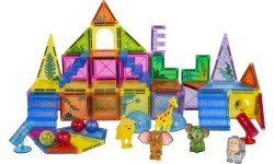 3D ZOO Magnetic Blocks Set 64 pcs.