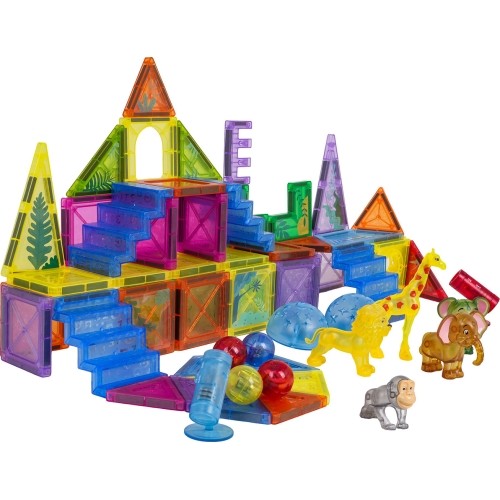 3D ZOO Magnetic Blocks Set 64 pcs.
