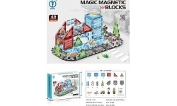 Magnetic City Blocks Set 49 pcs.