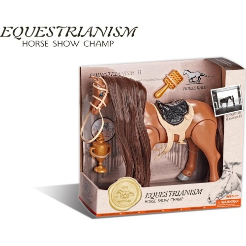 Figurka konia do czesania z długą grzywą