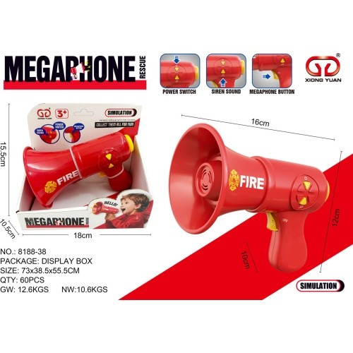 Megafon czerwony