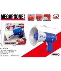 Piłka skacząca, niebieski megafon