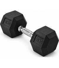 HEX PRO Rubber Dumbbell - 30kg