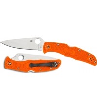 Nóż składany Spyderco C10FPOR Endura 4, Flat Ground, pomarańczowy
