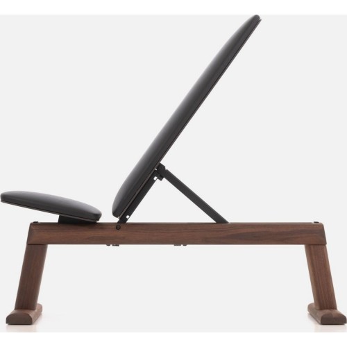 Ławka treningowa WeightBench, orzech czarny - Kunstleder