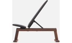 Ławka treningowa WeightBench, orzech czarny - Kunstleder