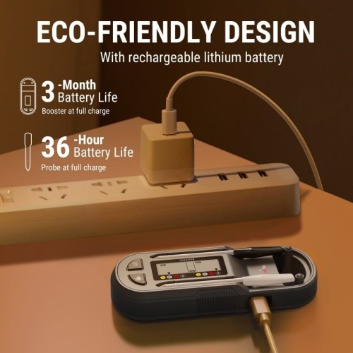 Bezprzewodowy termometr do mięsa Bluetooth ThermoPro TP972W z 2 sondami