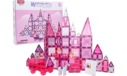 Pink Princess Magnetic Blocks Set 126 pcs.