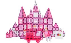 Pink Princess Magnetic Blocks Set 126 pcs.