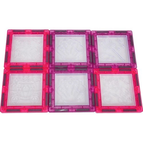 Pink Princess Magnetic Blocks Set 126 pcs.