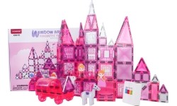 Pink Princess Magnetic Blocks Set 126 pcs.