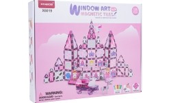 Pink Princess Magnetic Blocks Set 126 pcs.