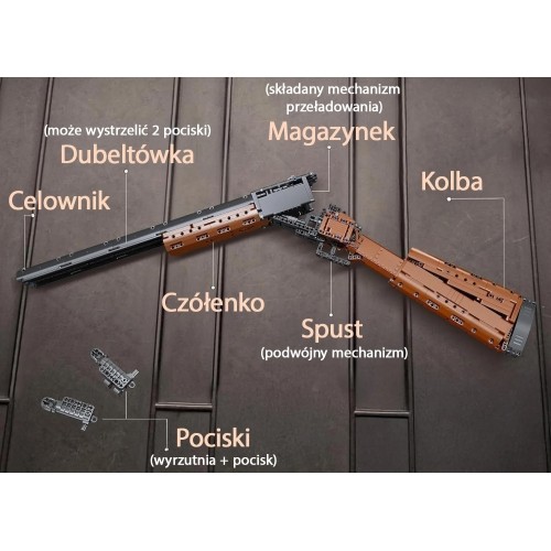 Zestaw konstrukcyjny Karabin, 1054 elem.