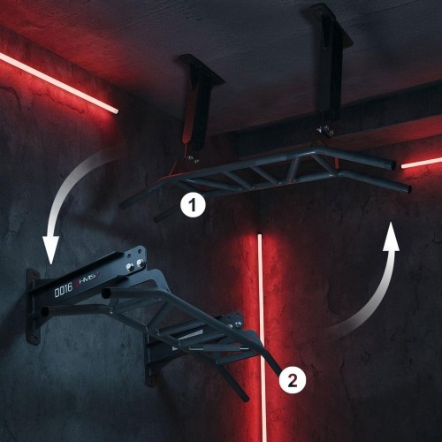 DRĄŻEK DO PODCIĄGANIA SIĘ MONTOWANY NA ŚCIANIE I SUFITU DO DOMOWEJ SIŁOWNI DD16 HMS FITNESS