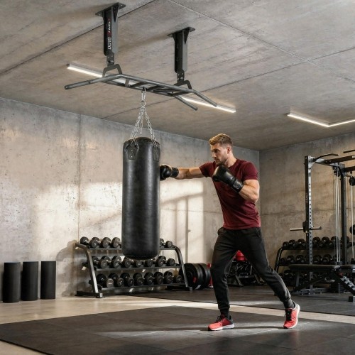 DRĄŻEK DO PODCIĄGANIA SIĘ MONTOWANY NA ŚCIANIE I SUFITU DO DOMOWEJ SIŁOWNI DD16 HMS FITNESS