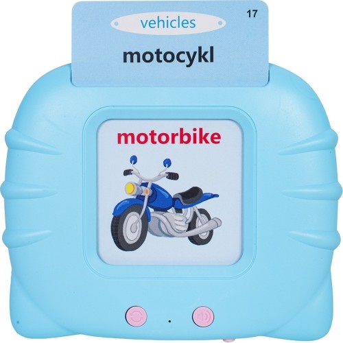 Zestaw edukacyjnych kart do nauki, niebieski