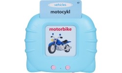 Zestaw edukacyjnych kart do nauki, niebieski