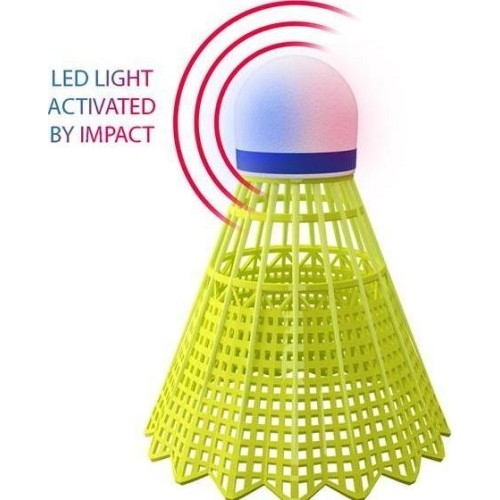 NBL6293 nylonowe lotki LED do badmintona, wielokolorowe, 3 szt., NILS