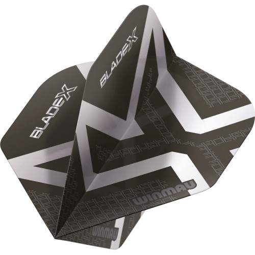Lotki Winmau Blade X Prism Delta, metaliczny czarny/srebrny