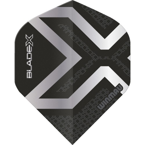 Lotki Winmau Blade X Prism Delta, metaliczny czarny/srebrny