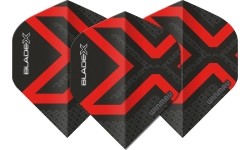 Lotki Winmau Blade X Prism Delta, metaliczny czarny/czerwony