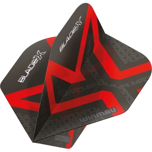 Lotki Winmau Blade X Prism Delta, metaliczny czarny/czerwony