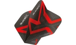 Lotki Winmau Blade X Prism Delta, metaliczny czarny/czerwony