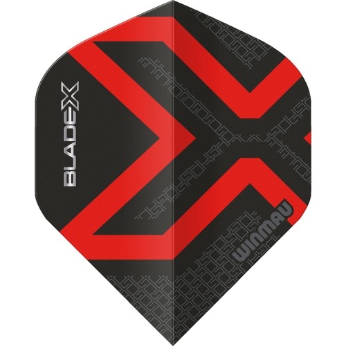 Lotki Winmau Blade X Prism Delta, metaliczny czarny/czerwony