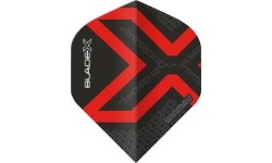 Lotki Winmau Blade X Prism Delta, metaliczny czarny/czerwony