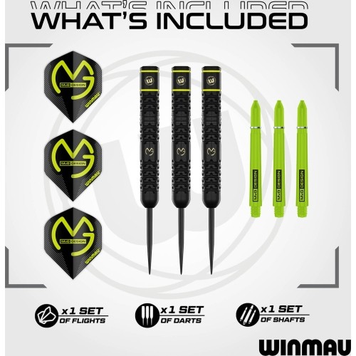 Winmau MvG SE Brass Steel Tip Darts 21g